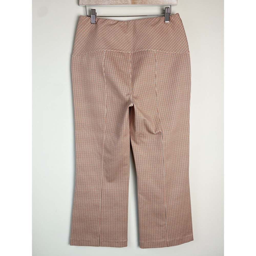 Liverpool Womens Stella Kick Flare Pants 8 Check Lava Flow Pull On Academia - Picture 6 of 12